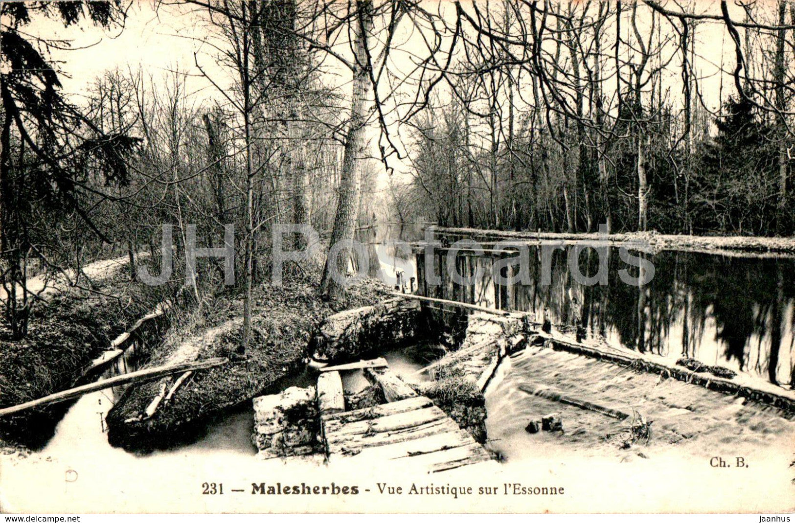 Malesherbes - Vue Artistique sur l'Essonne - 231 - old postcard - 1921 - France - used - JH Postcards