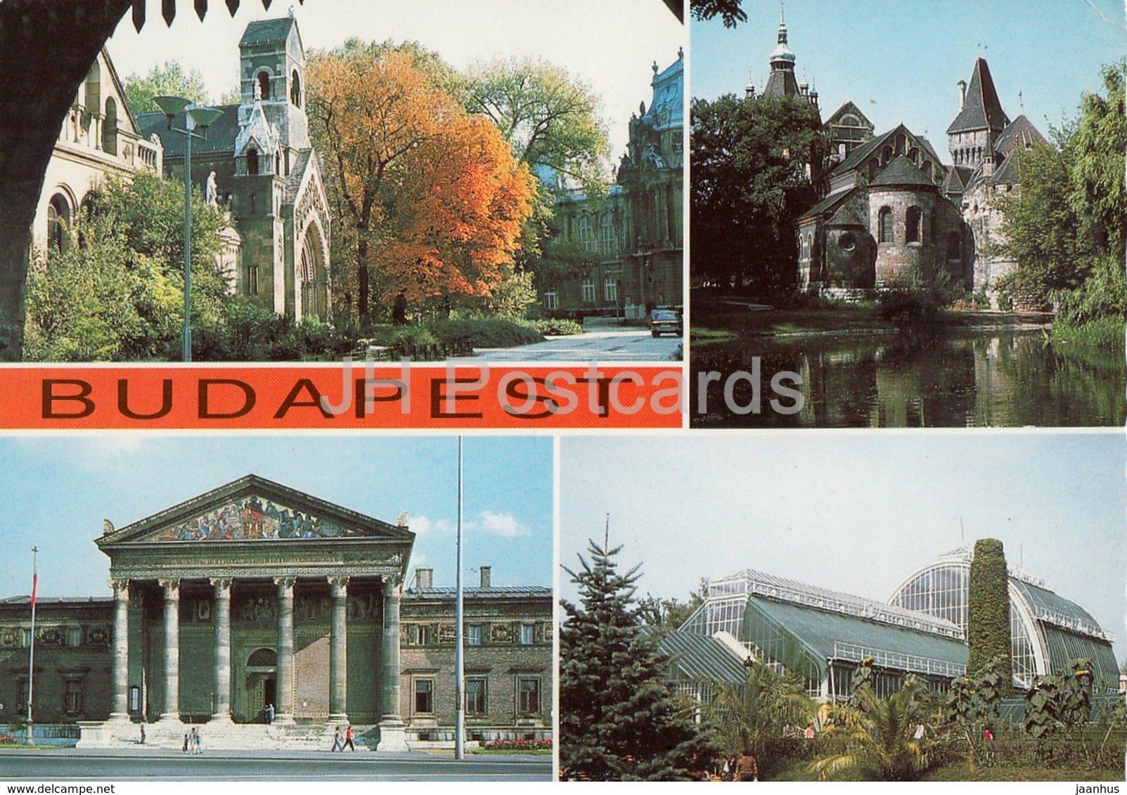 Budapest - architecture - multiview - Hungary - used - JH Postcards