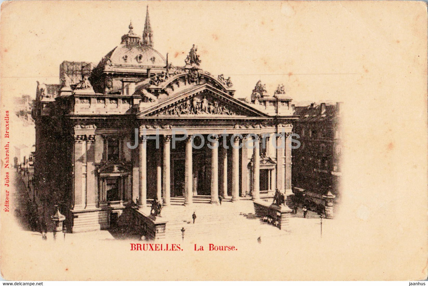Bruxelles - Brussels - La Bourse - J. Nahrath - old postcard - Belgium - unused - JH Postcards