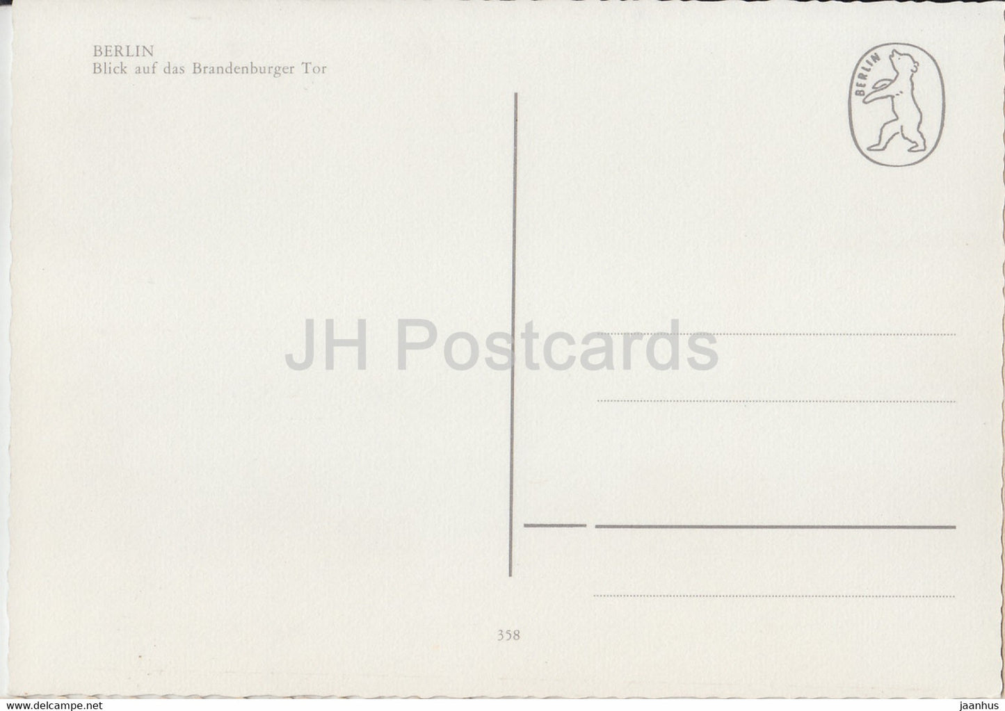 Berlin - Blick auf das Branderburger Tor - 10 - Deutschland - unbenutzt