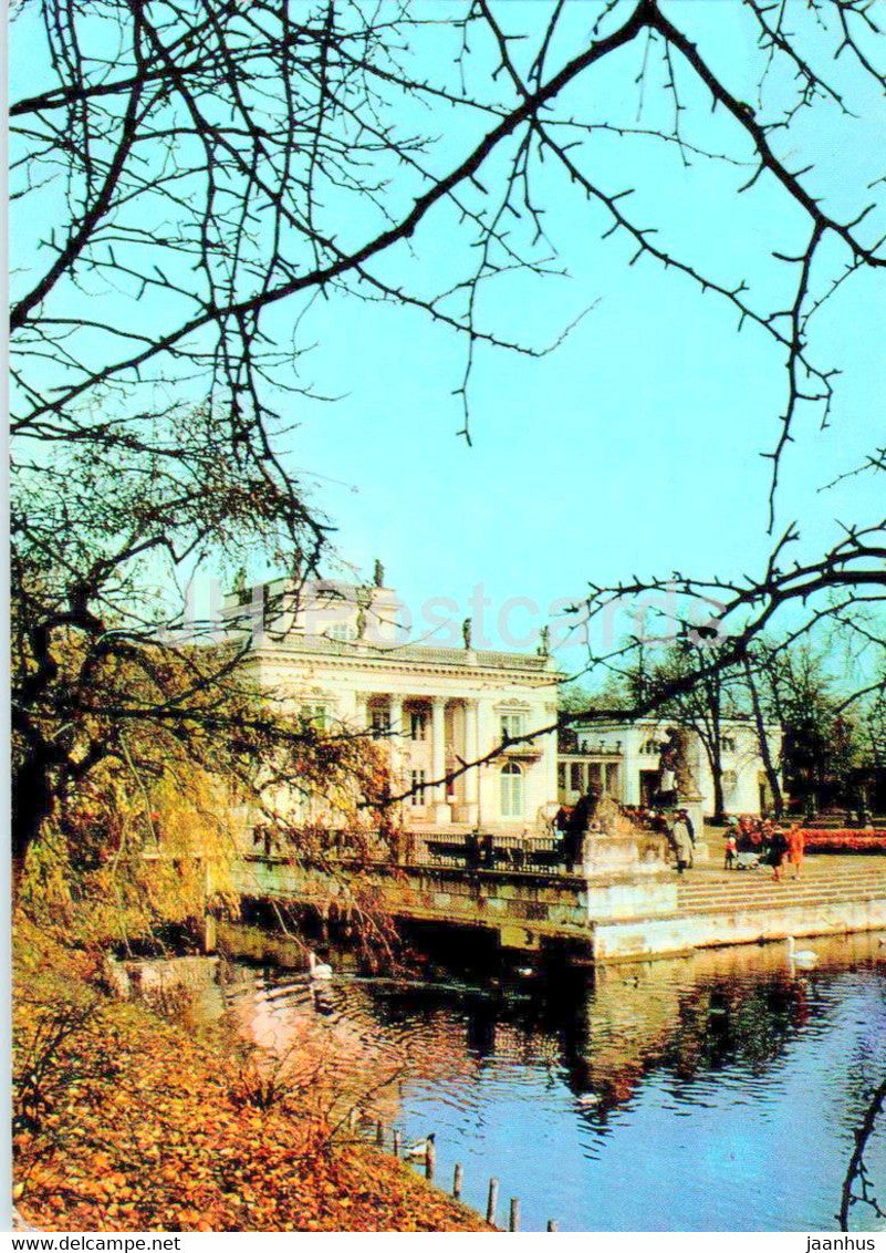 Warsaw - Warszawa - Palac w Lazienkach - fasada poludniowa - Palace in Lazienki - southern facade - Poland - used - JH Postcards