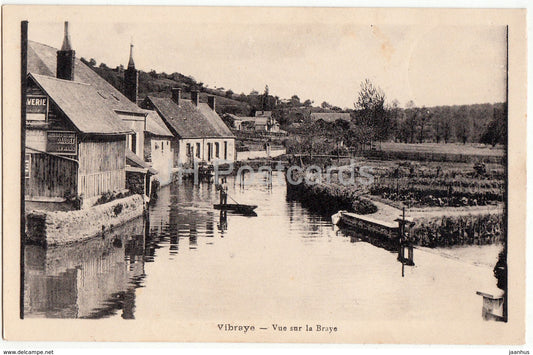 Vibraye - Vue sur la Braye - old postcard - France - used - JH Postcards