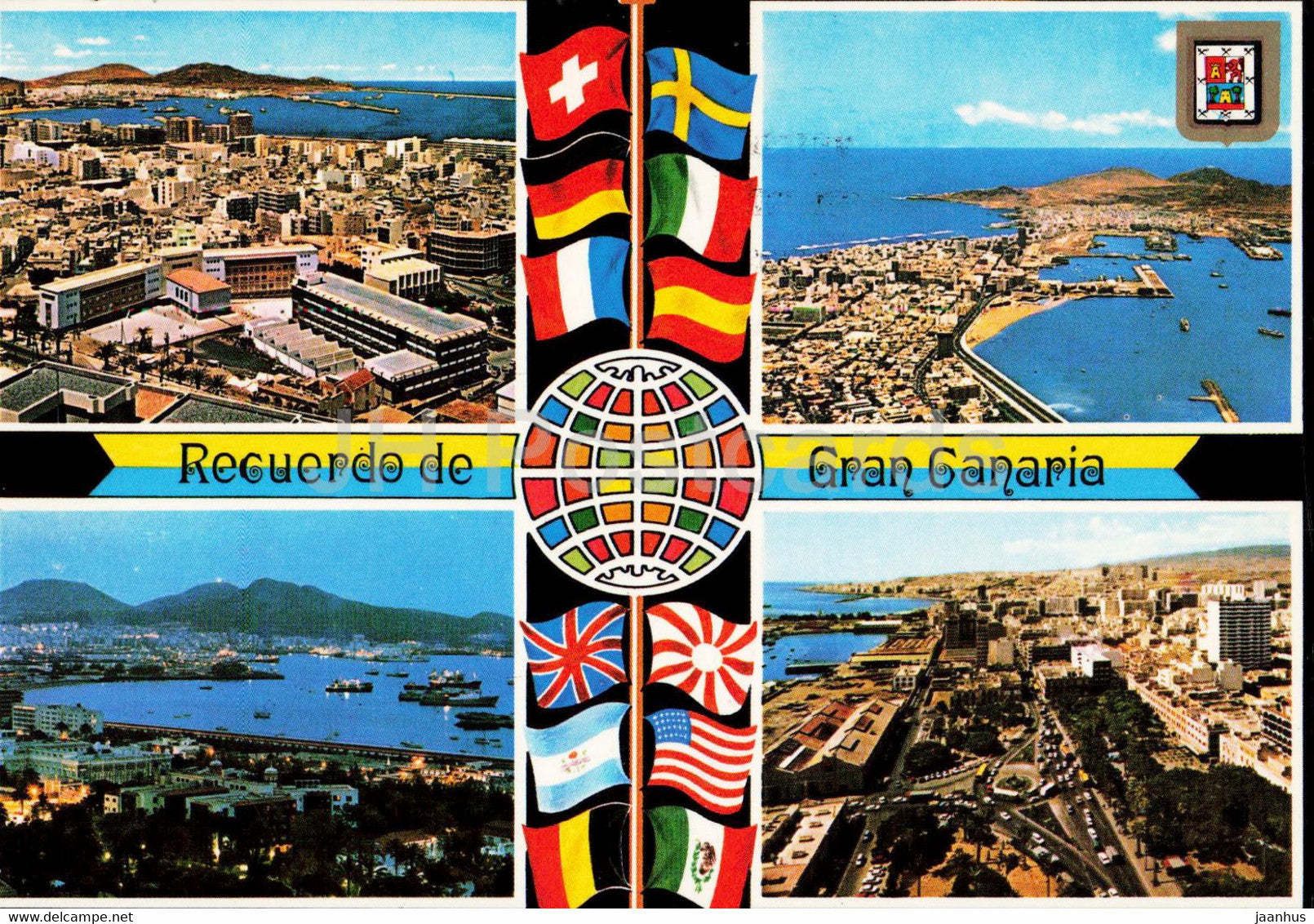 Recuerdo de Gran Canaria - Diversos aspectos - multiview - 697 - Spain - used - JH Postcards