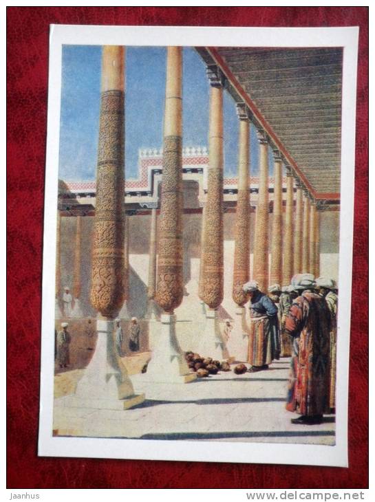 painting by Vasily Vereshchagin - Showing the War trophies - art - unused - JH Postcards