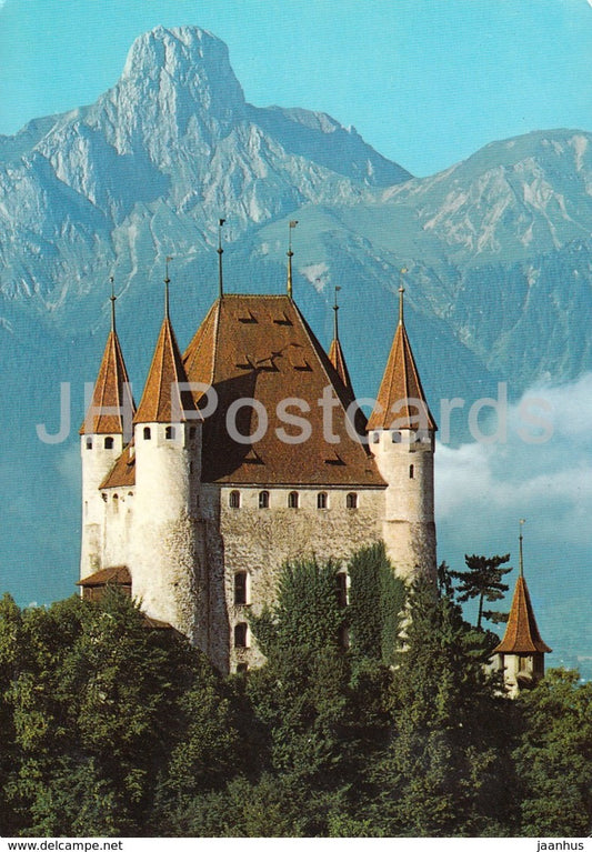 Thoune - Thun - Schloss Thun mit Stockhorn - castle - 6614 - 1981 - Switzerland - used - JH Postcards