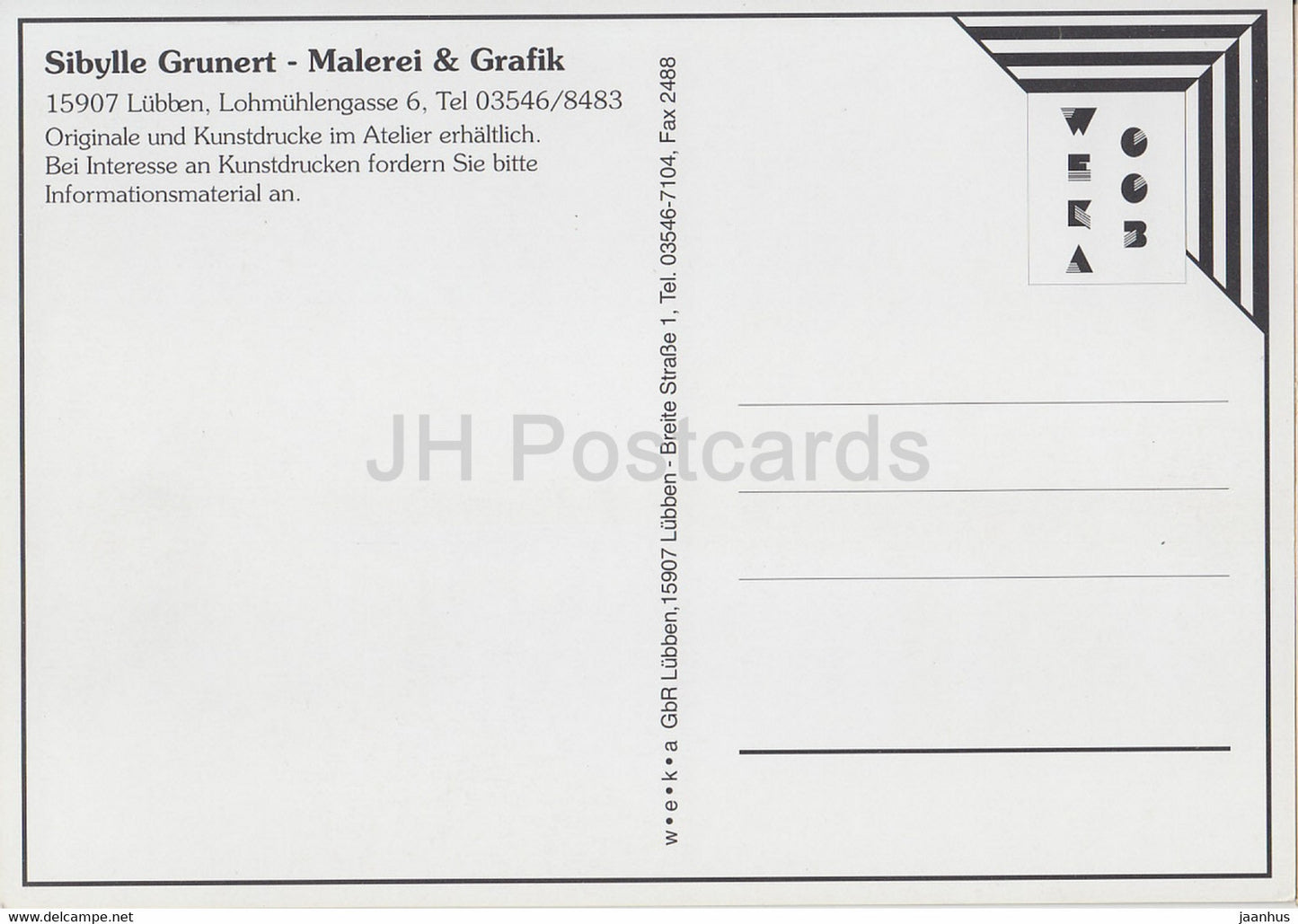 painting by Sibylle Grunert - German art - Germany - unused