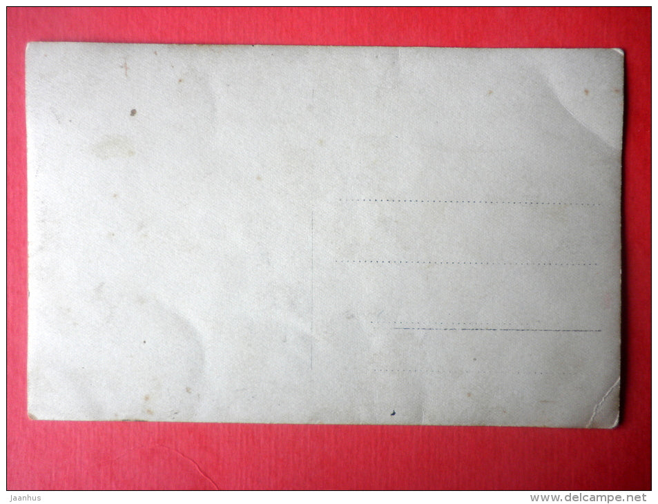 estonian men - bicycle - I - old photo postcard - Estonia - unused - JH Postcards