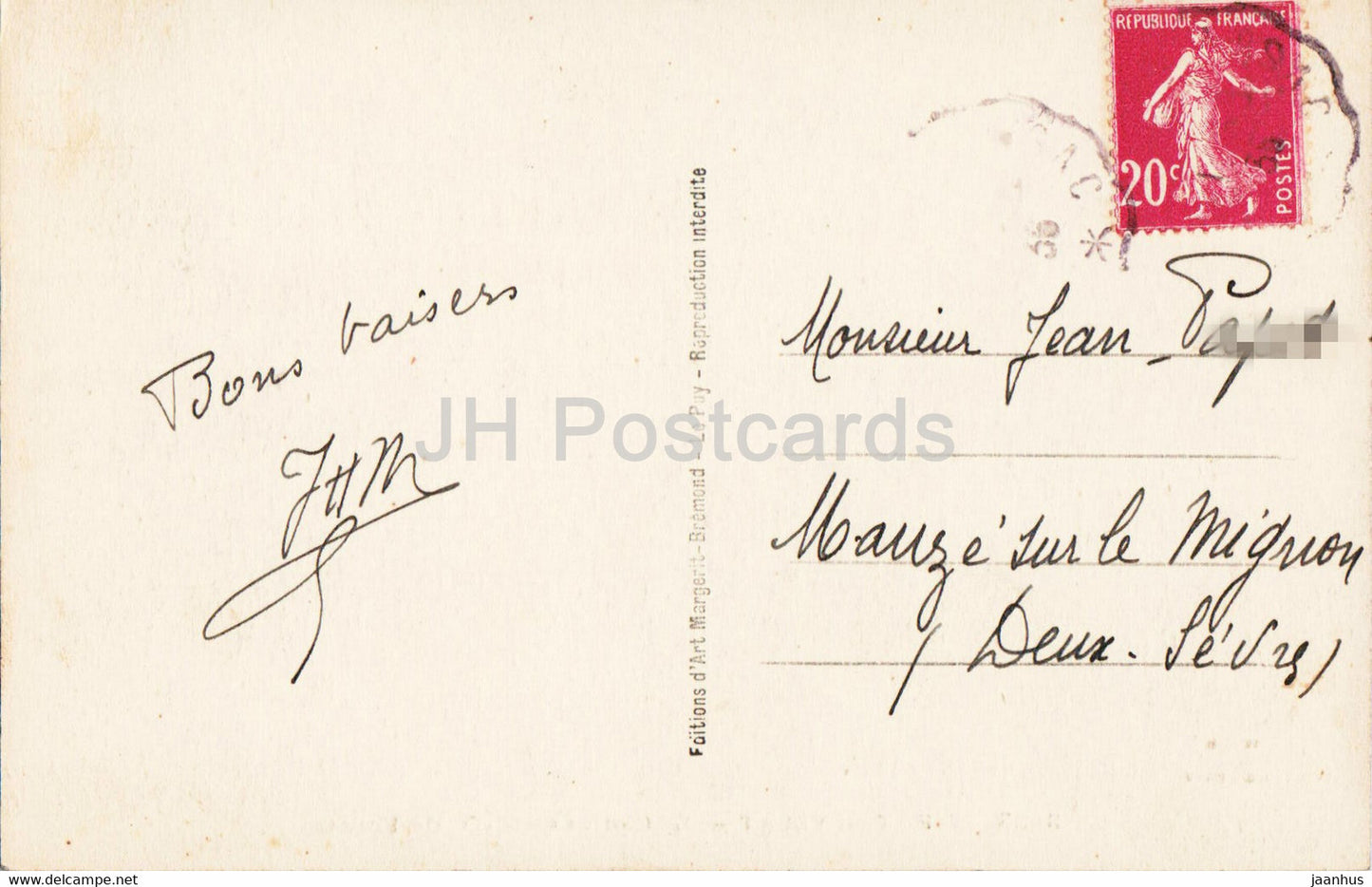 Le Puy en Velay - Le Cloitre et N D de France - 3025 - old postcard - 1935 - France - used