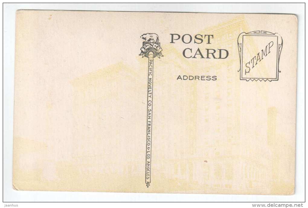 St. Francis Hotel , Union Square , San Francisco , California - S.F 64 - old postcard - USA - unused - JH Postcards