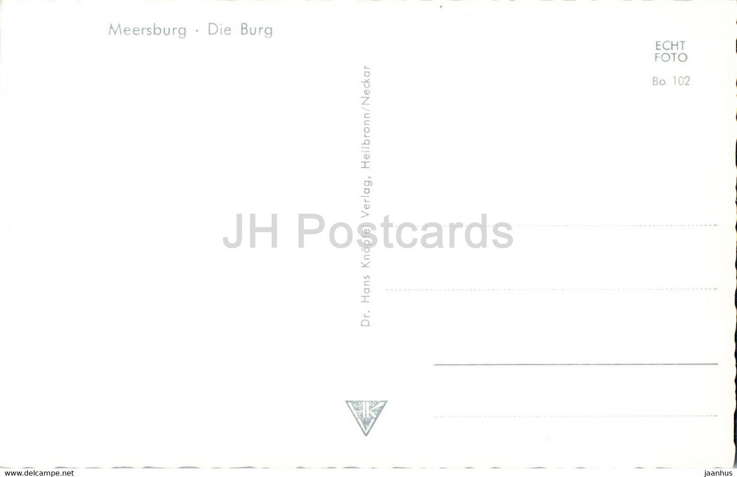 Meersburg - Die Burg - château - carte postale ancienne - Allemagne - inutilisée