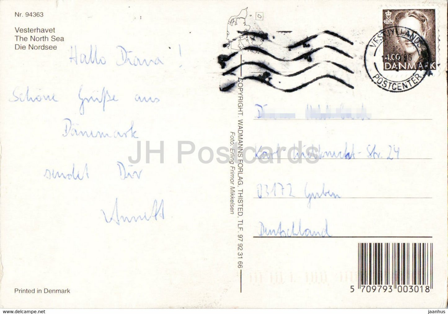 Vesterhavet – Die Nordsee – Meer – Strand – Angeln – Multiview – 1996 – Dänemark – gebraucht