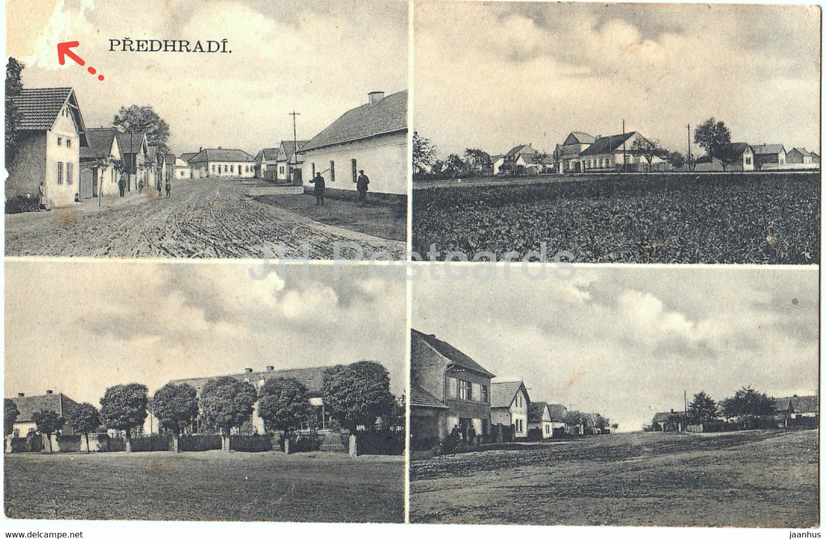 Predhradi - old postcard - Czech Republic - unused - JH Postcards