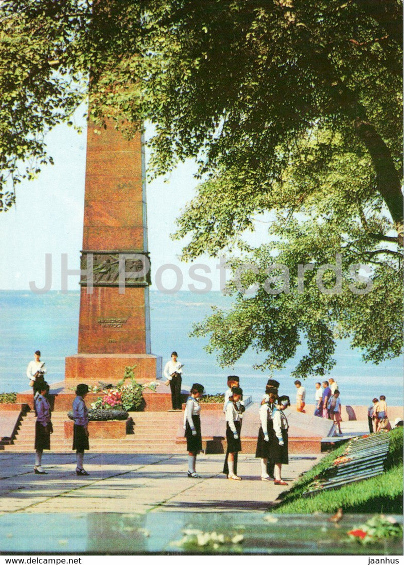 Odessa - Monument to Unknown Sailor - postal stationery - 1981 - Ukraine USSR - unused - JH Postcards