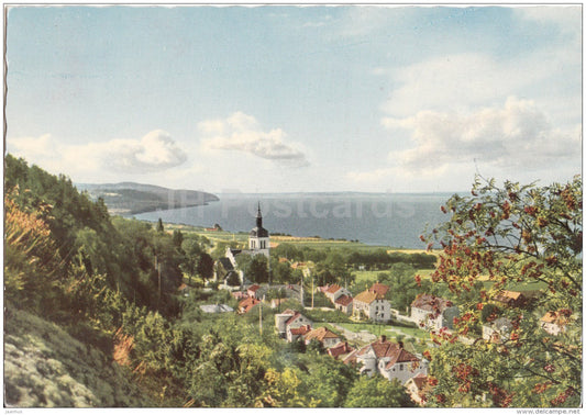 Gränna  - Idyllen vid strakvagen - panorama - Sweden - used - JH Postcards