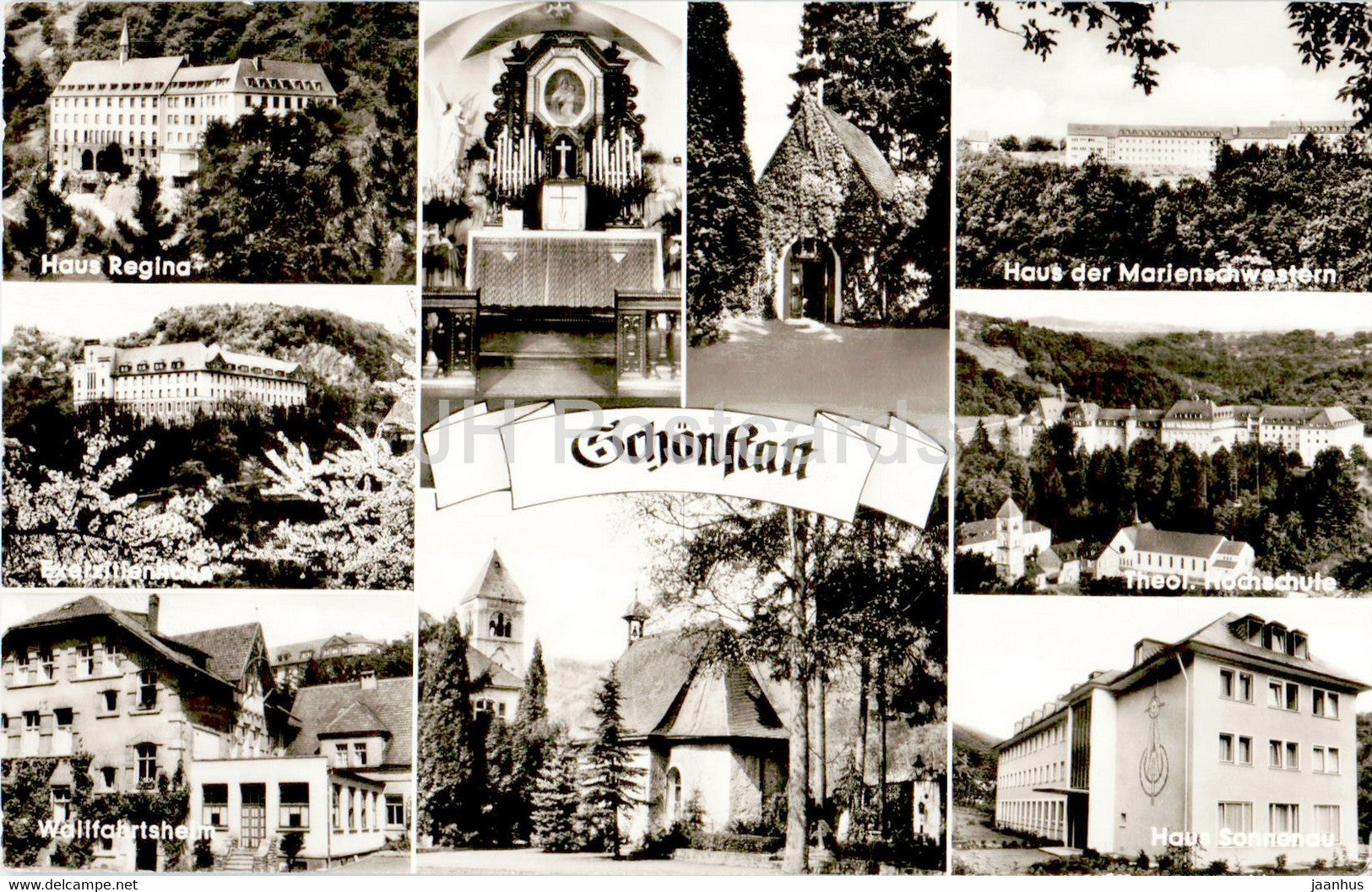 Schonstatt - Haus Regina - Theol Hochschule - Haus Sonnenau - Germany - used - JH Postcards