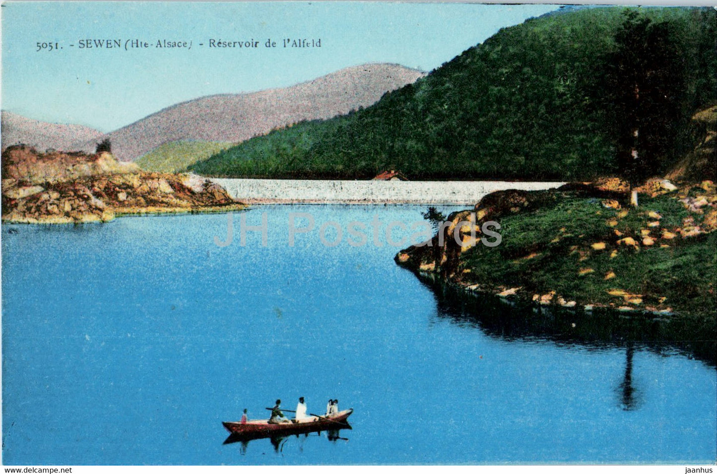 Sewen - Reservoir de l'Alfeld - 5051 - old postcard - France - unused - JH Postcards