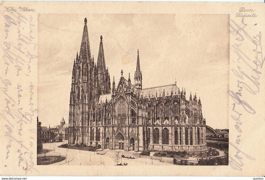 Koln a Rhein - Dom - Sudseite - Feldpost - old postcard - 1916 - Germany - used - JH Postcards