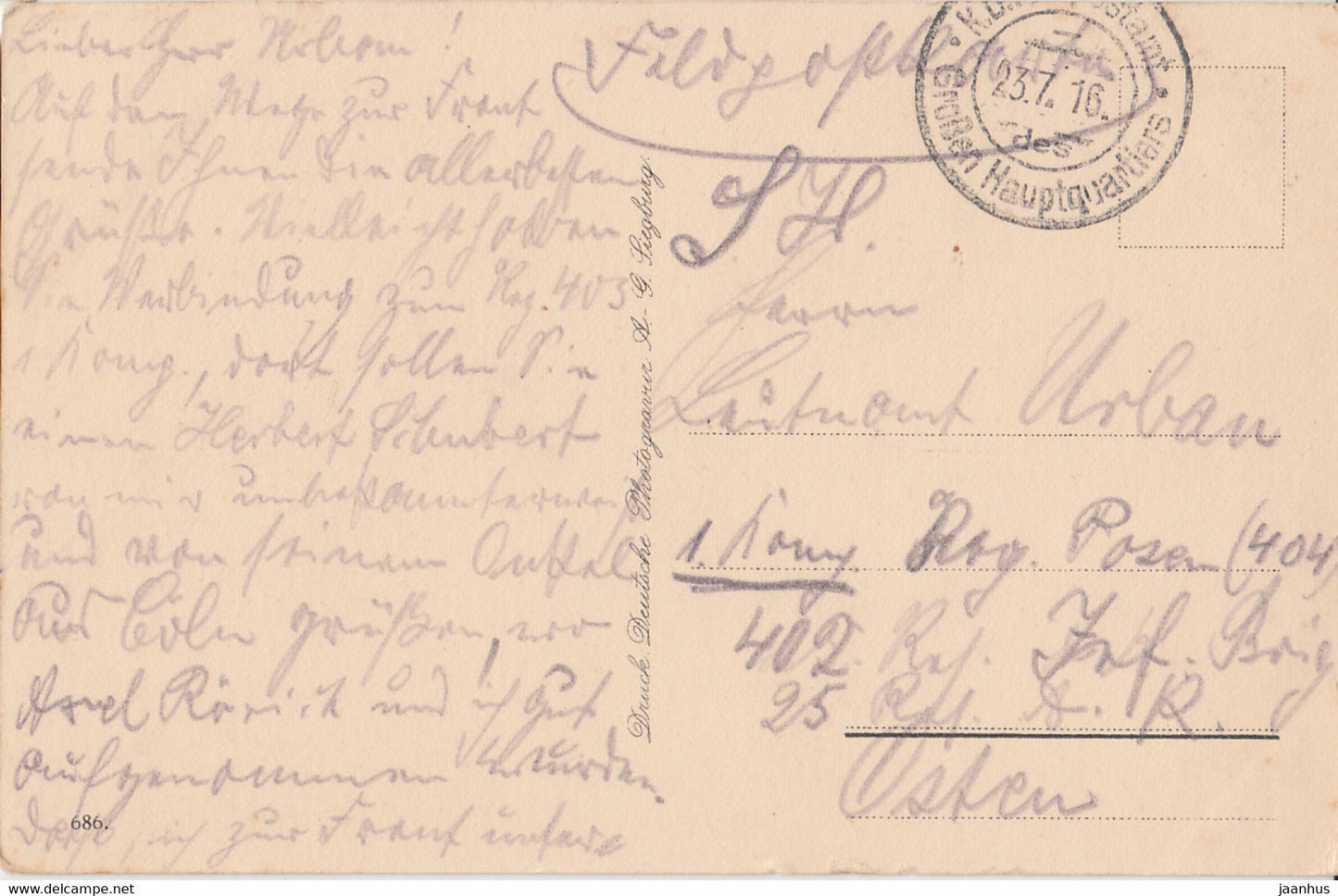 Koln a Rhein - Dom - Sudseite - Feldpost - old postcard - 1916 - Germany - used
