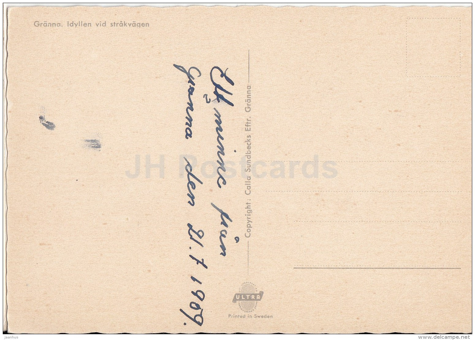 Gränna  - Idyllen vid strakvagen - panorama - Sweden - used - JH Postcards