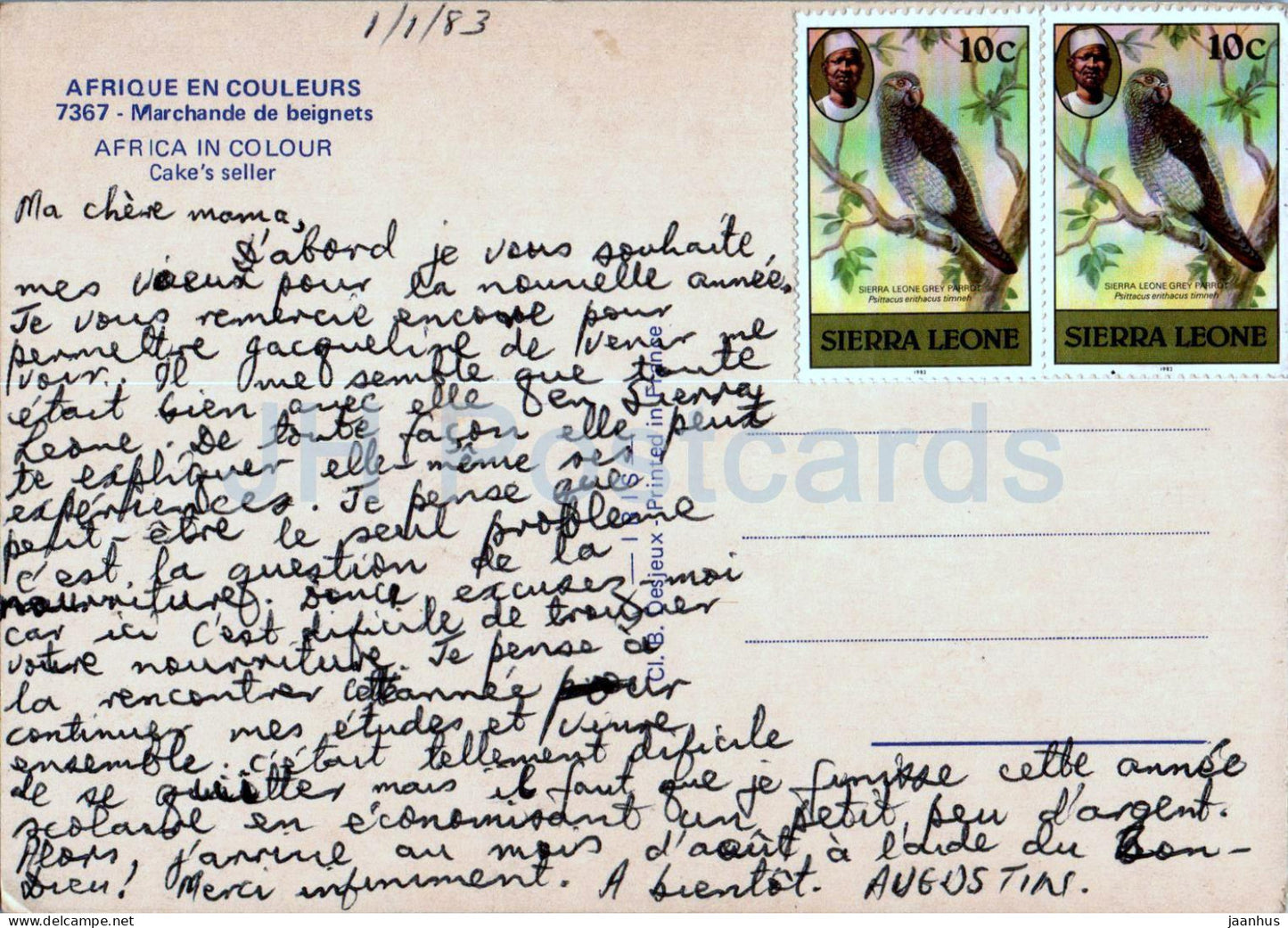 Africa in Color - marchande de beignets - Cake's Seller - 7367 - Afrique - occasion 