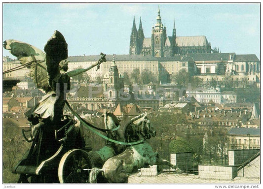The Castle of Prague Hradcany - 1 - Praha - Prague - Czechoslovakia - Czech - unused - JH Postcards