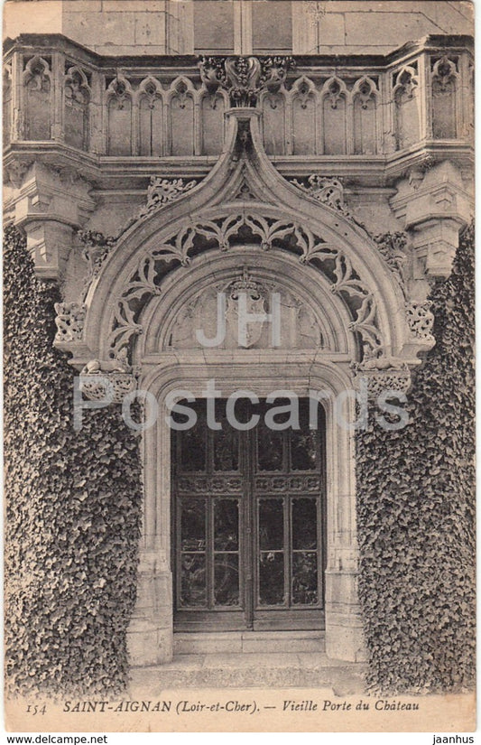 Saint Aignan - Vieille Porte du Chateau - Old Castle Door - 154 - old postcard - France - used - JH Postcards