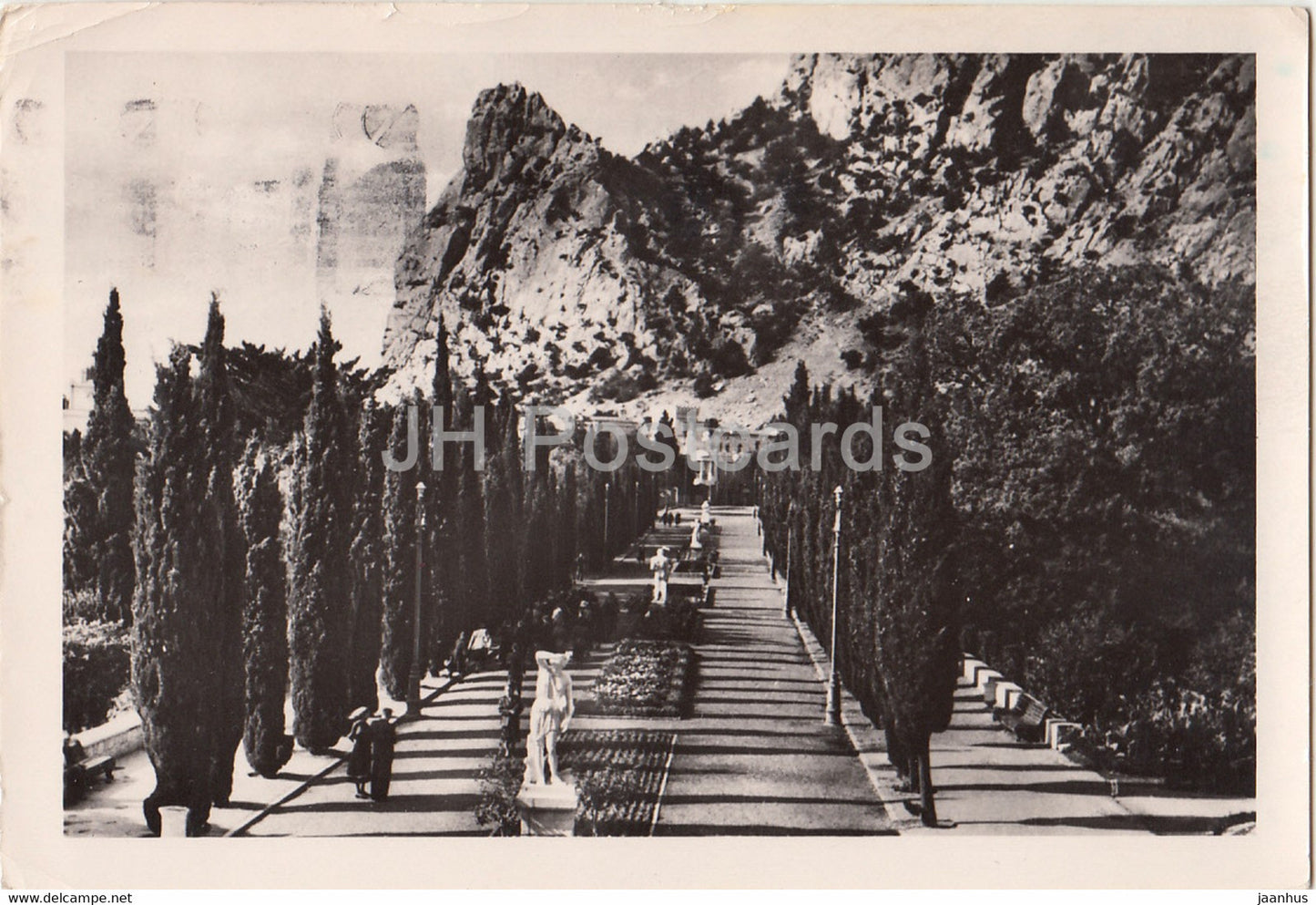 Simeiz - prospekt - Koshka hill - Crimea - 1959 - Ukraine USSR - used - JH Postcards