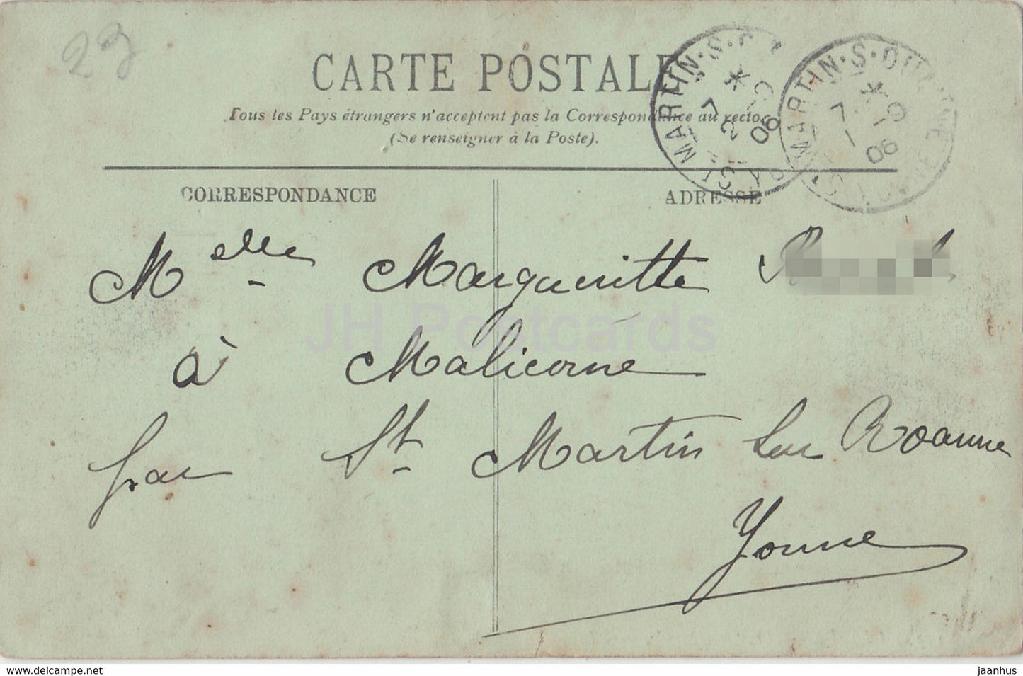 Dieppe - Le Brighton - Newhaven - 152 - ship - old postcard - 1906 - France - used