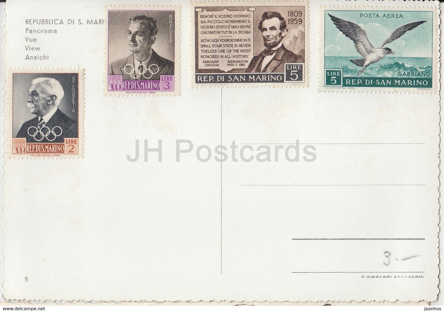 Repubblica di San Marino - Panorama - San Marino - unused