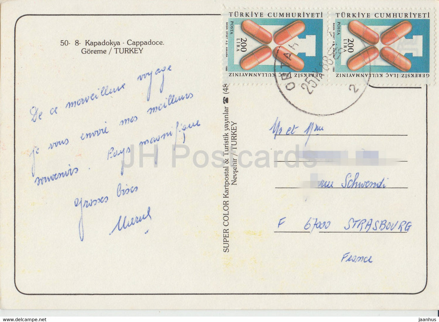 Goreme - Cappadocia - Rock Houses - 1988 - Turkey - used