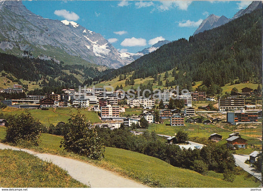 Leukerbad 1401 m - Loeche les Bains - Balmhorn - Gitzifurgge - Majinghorn - 1974 - Switzerland - used - JH Postcards