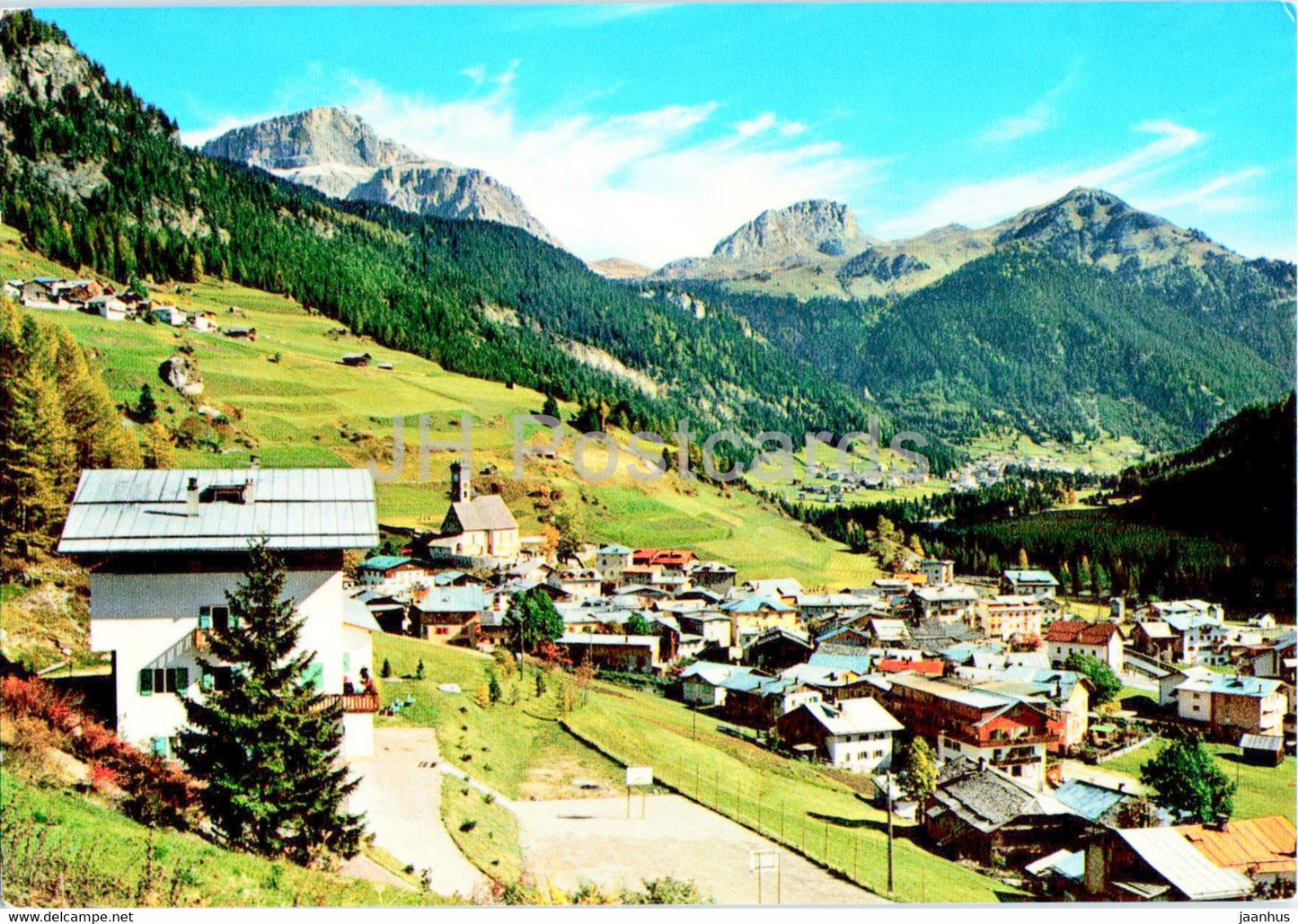 Campitello di Fassa 1448 m - Dolomiti - Italy - unused - JH Postcards