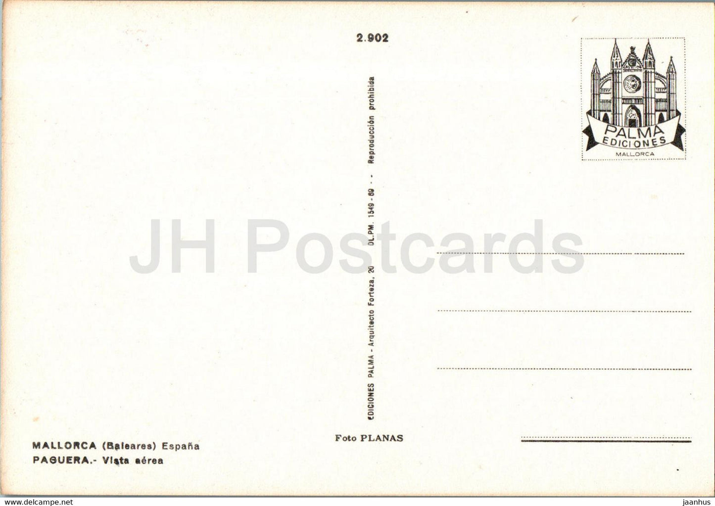 Paguera - Vista aerea - aerial view - Mallorca - 2902 - Spain - unused