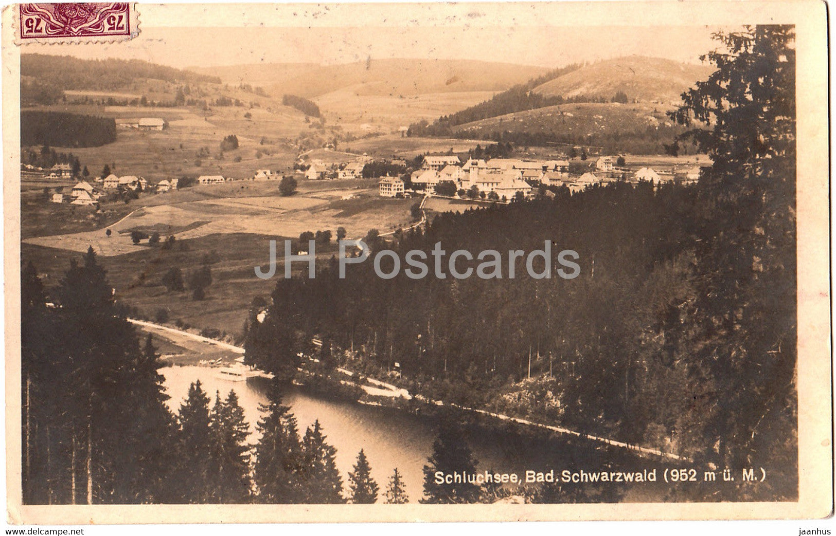 Schluchsee - Bad Schwarzwald 952 m - old postcard - 1922 - Germany - used - JH Postcards