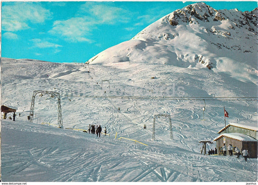 Tavetsch - Skilift Milez Cuolm Val - 2936 - 1974 - Switzerland - used - JH Postcards