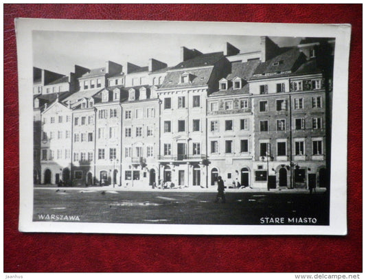 Warszawa - Stare Miasto - sent to Estonia SSR in 1956 - Poland - used - JH Postcards