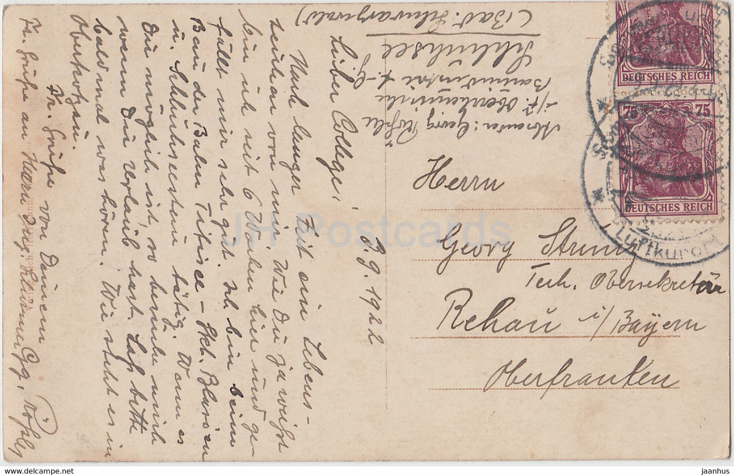 Schluchsee - Bad Schwarzwald 952 m - old postcard - 1922 - Germany - used