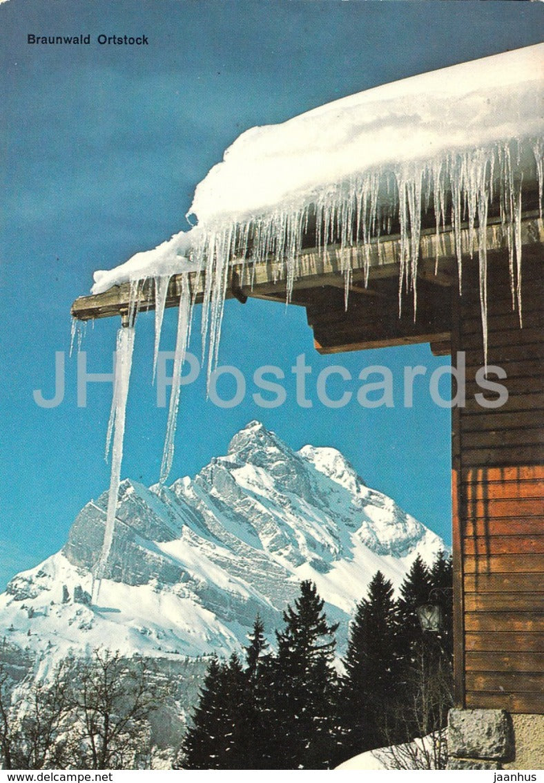 Braunwald - Ortstock - 1098 - 1981 - Switzerland - used - JH Postcards