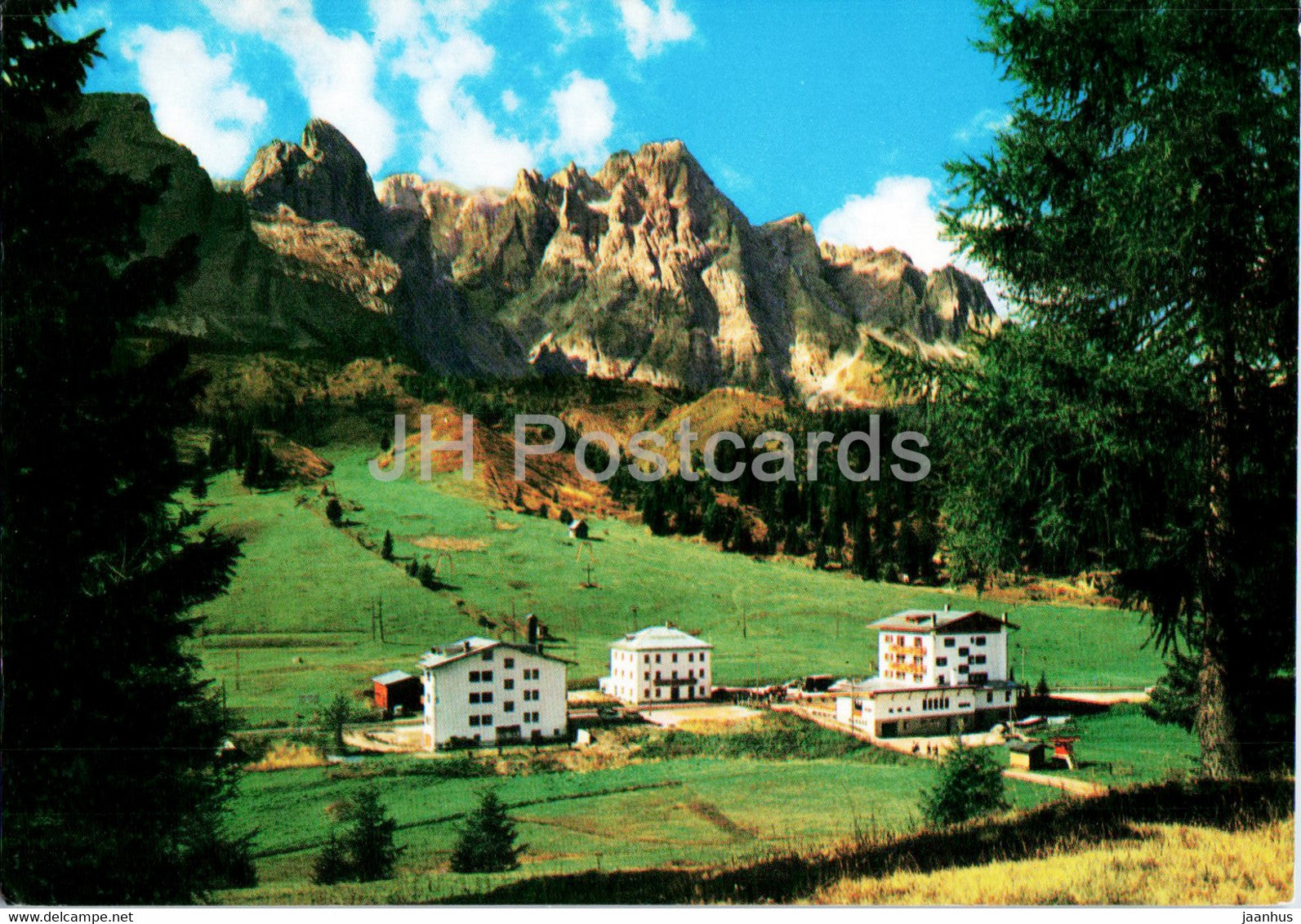 Passo M Croce Comelico - Kreuzbergpass - Hotel Popera - Popera Gruppe - 1968 - Italy - used - JH Postcards