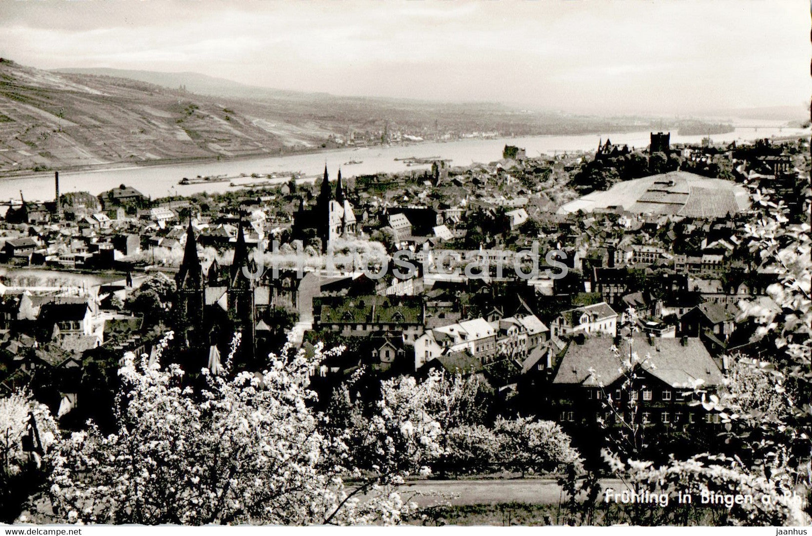 Fruhling in Bingen am Rhein - old postcard - Germany - unused - JH Postcards