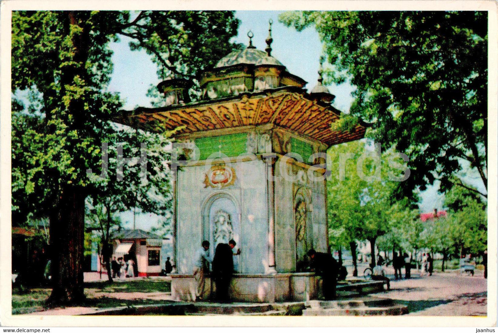 Istanbul - The Fountain of Kucuksu - 1 - old postcard - Turkey - unused - JH Postcards