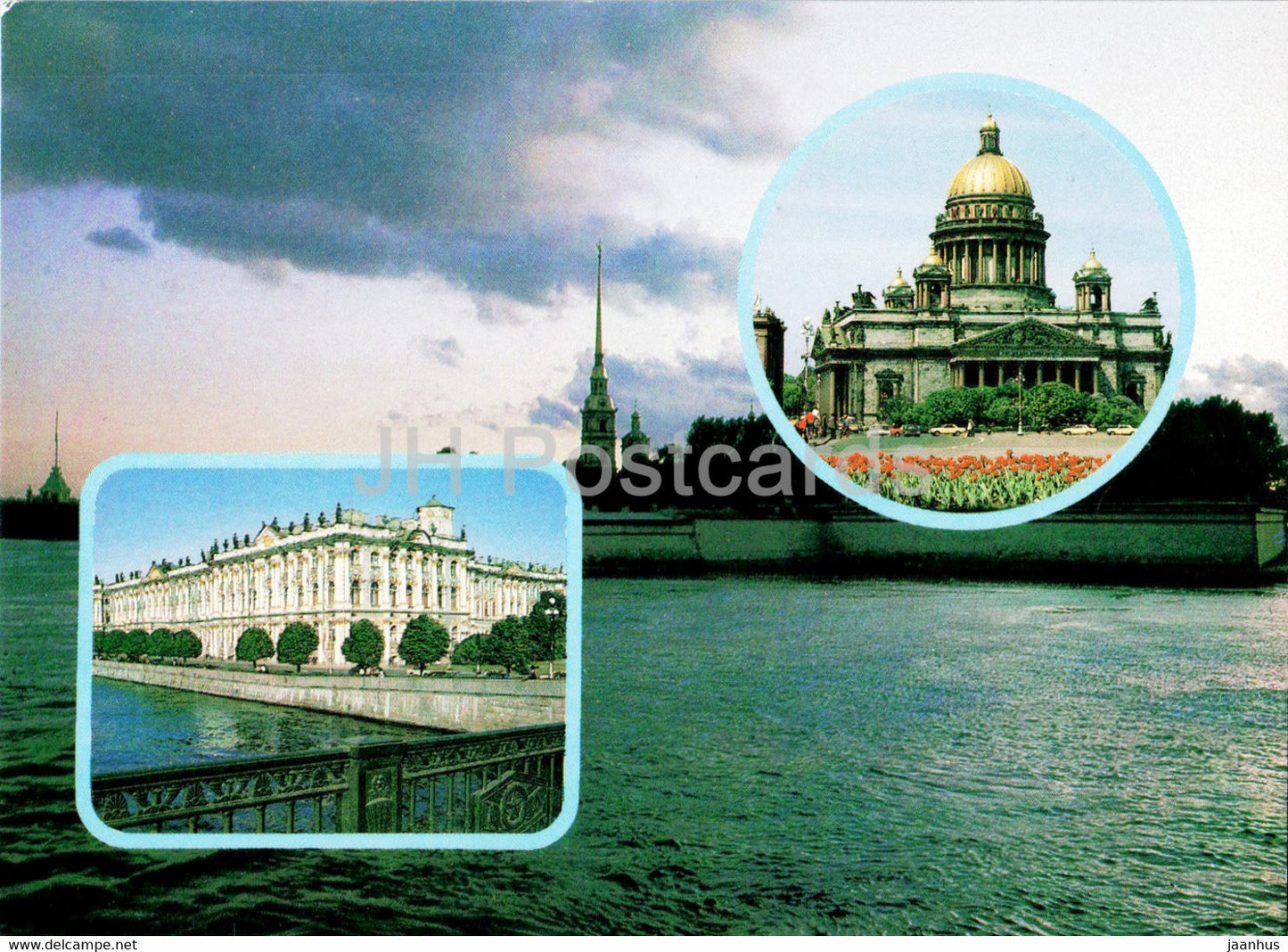 Leningrad - St Petersburg - St Isaac's Cathedral - Winter Palace - postal stationery - 1986 - Russia USSR - unused - JH Postcards
