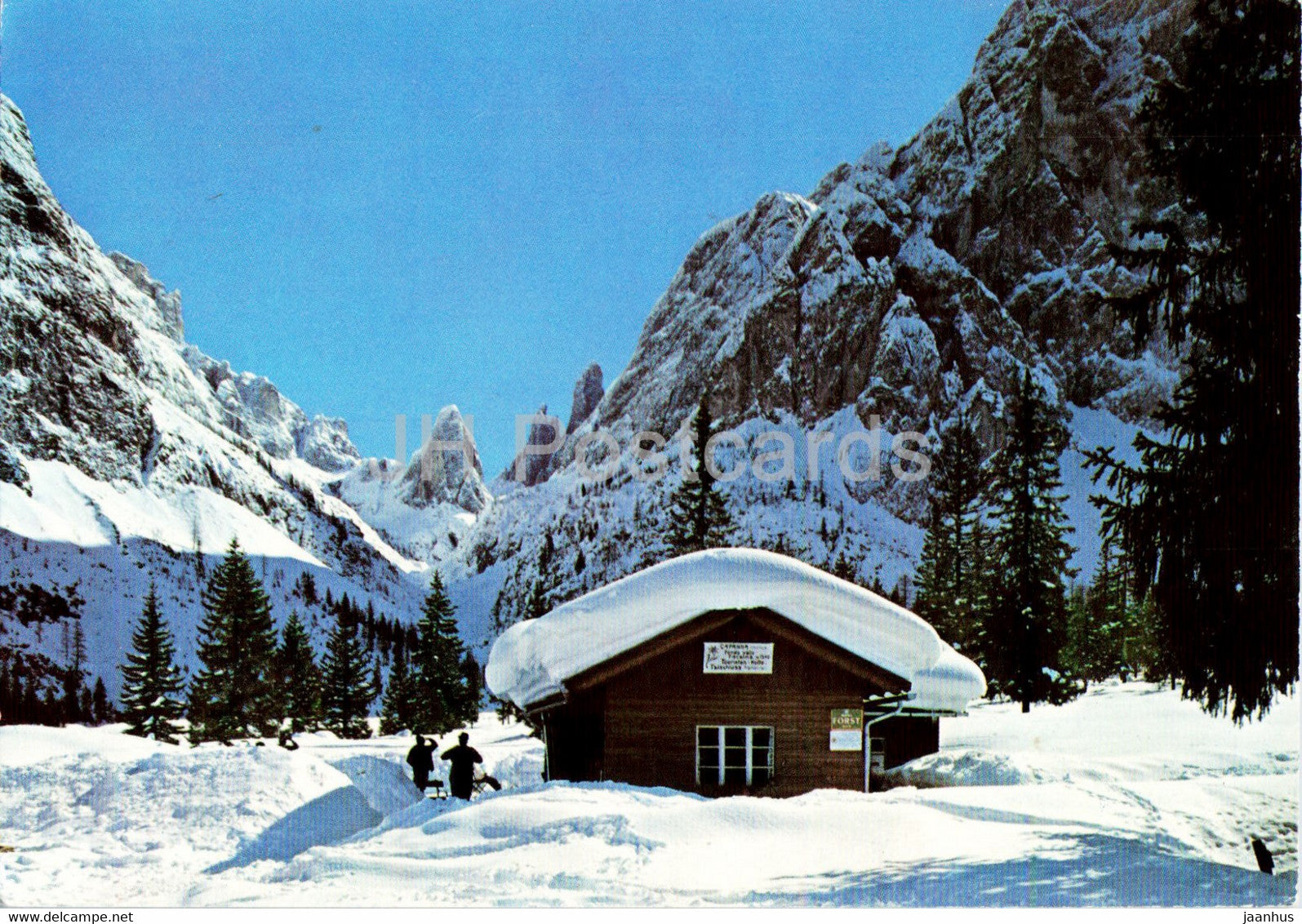 Fischleintal - Talschlusshutte 1540 m - Valle Fiscalina - Rifugio Fondo Valle - 1971 - Italy - used - JH Postcards