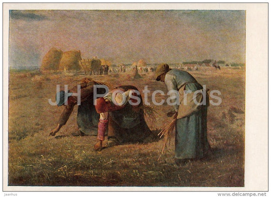 painting by Jean-Francois Millet - Gatherer of Crops - French art - 1957 - Russia USSR - unused - JH Postcards