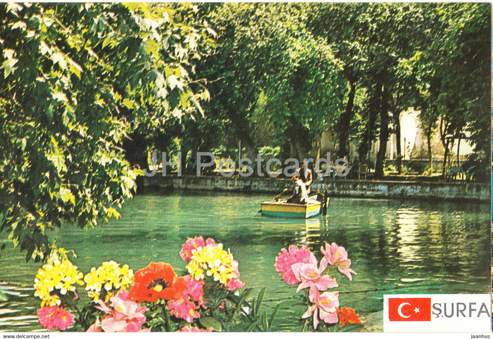S Urfa - pond - 1987 - Turkey - used - JH Postcards