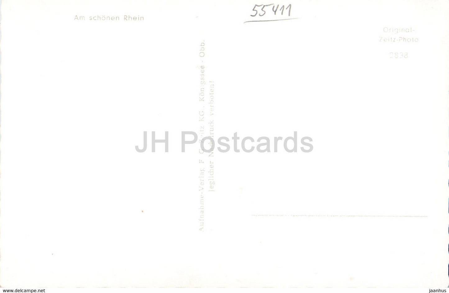 Frühling in Bingen am Rhein - alte Postkarte - Deutschland - unbenutzt