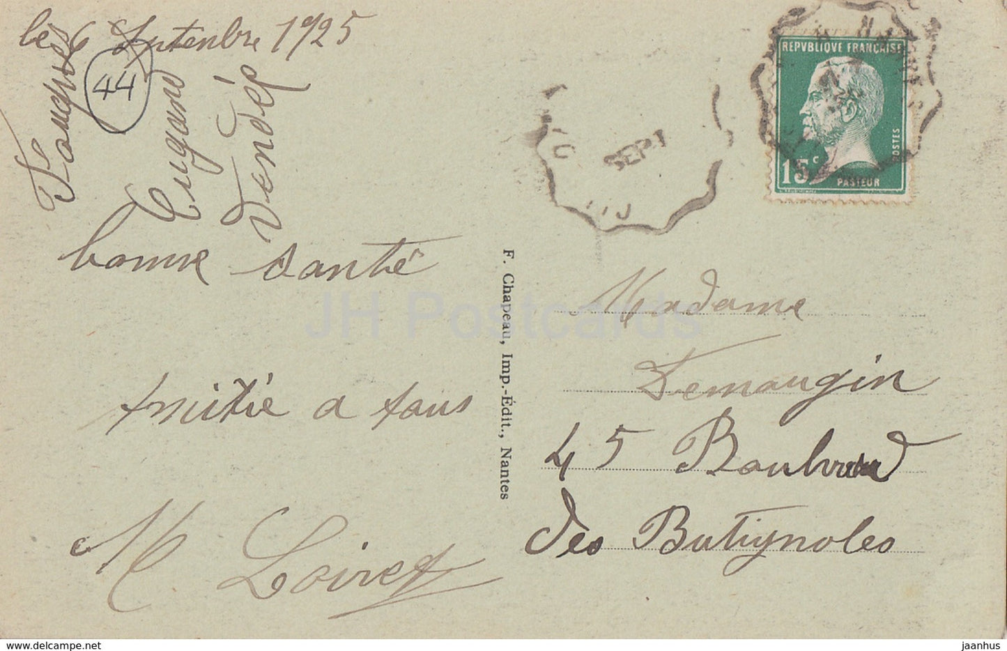 Clisson - Le Chateau - Pavillon du Garde - pres l'Entree - castle - 110 - old postcard - 1925 - France - used