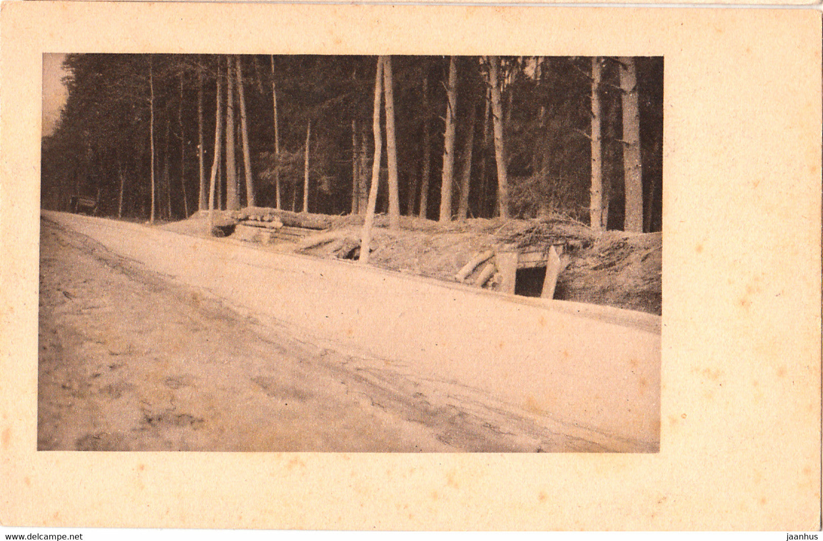 Unterstande der Russen im Walde bei Tapiau - Wohlfahrts Postkarte der Frauenhulfe - old postcard - Germany - unused - JH Postcards