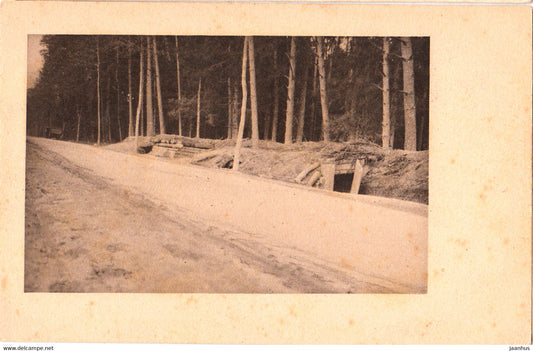 Unterstande der Russen im Walde bei Tapiau - Wohlfahrts Postkarte der Frauenhulfe - old postcard - Germany - unused - JH Postcards