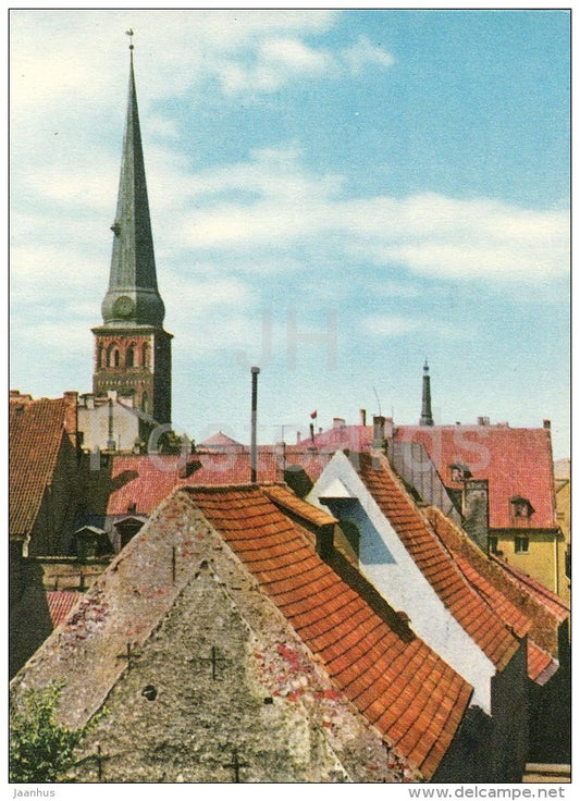 The Roof-tops of Vecriga - Riga - 1963 - Latvia USSR - unused - JH Postcards